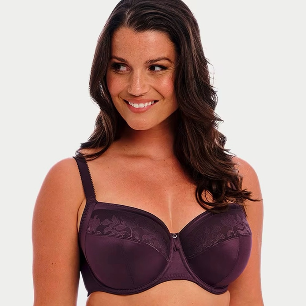 Fantasie Illusion Underwire Side Support Bra Size 34D Purple NWT FL2982 Smoothes